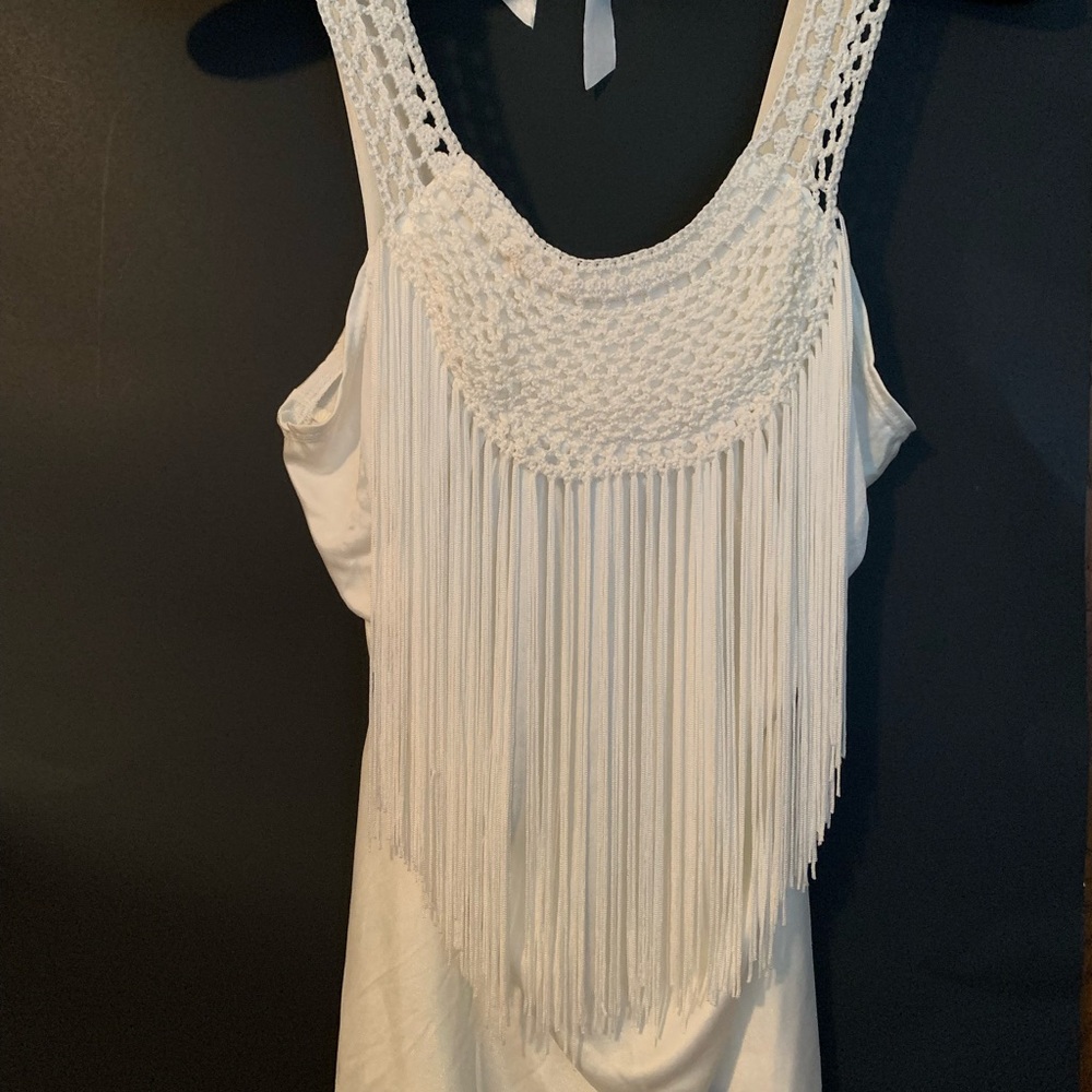 ❤️VENUS Fringed Tank Top Dressy NWOT Small